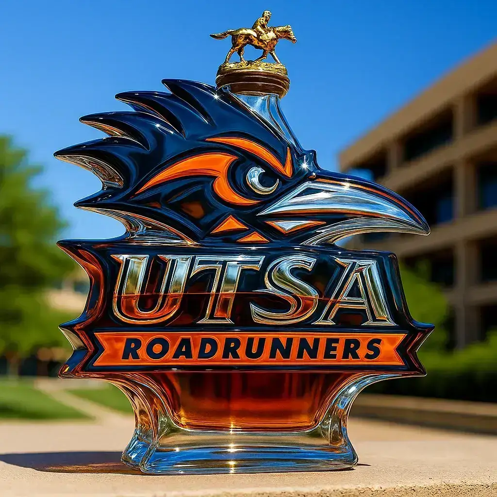 UTSA Roadrunners Whisky Bottle