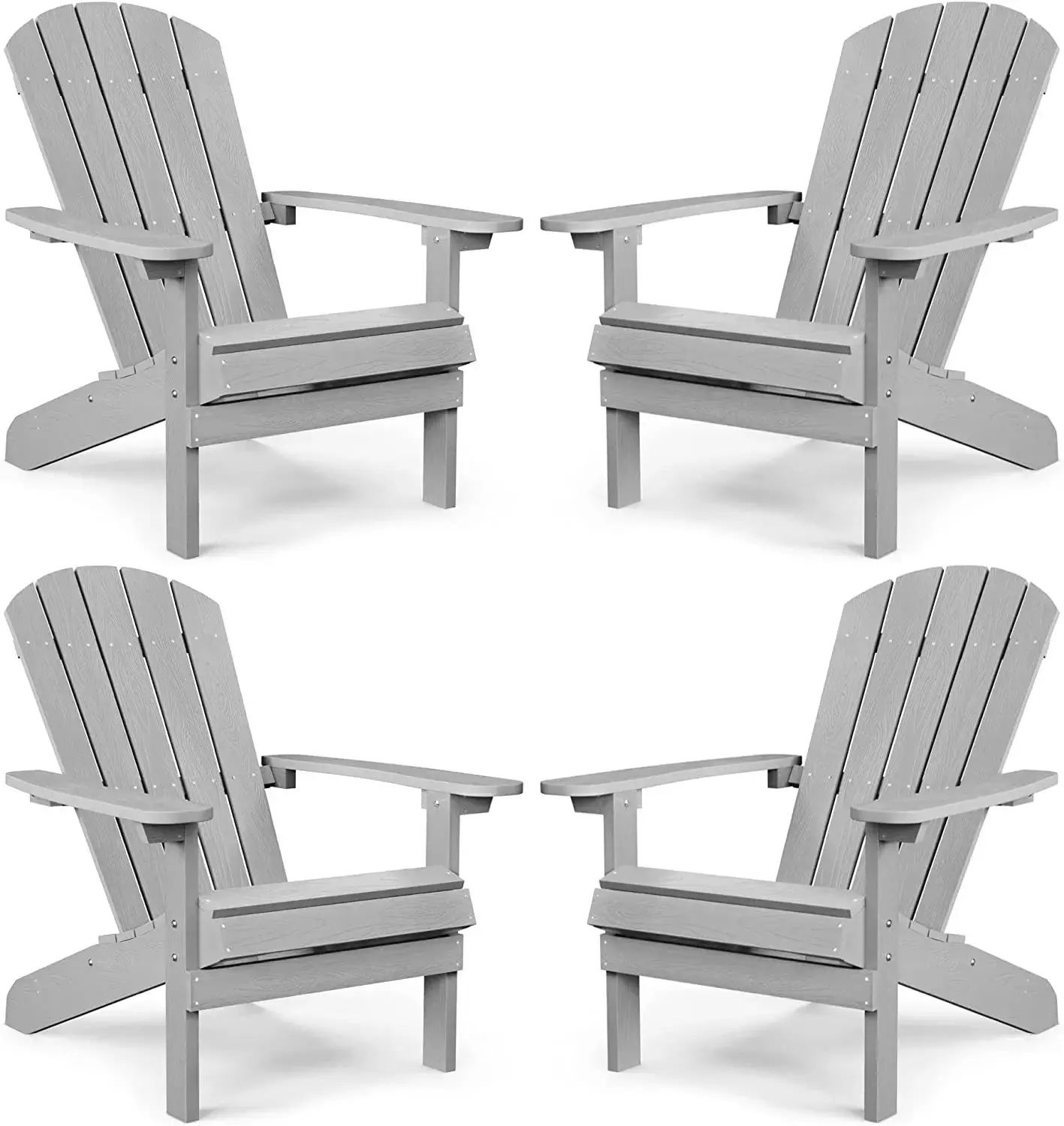Adirondack Chair ,Patio Chairs 5 Steps Easy Installation,Widely Used in Outdoor, Fire Pit, Deck, Outside, Garden, Campfire Chairs