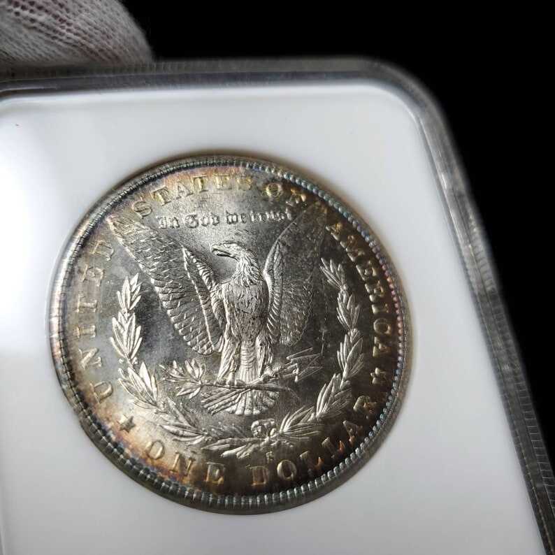 1881 S  Morgan Silver Dollar NGC  MS65  Beautiful Toning  - lot# 264