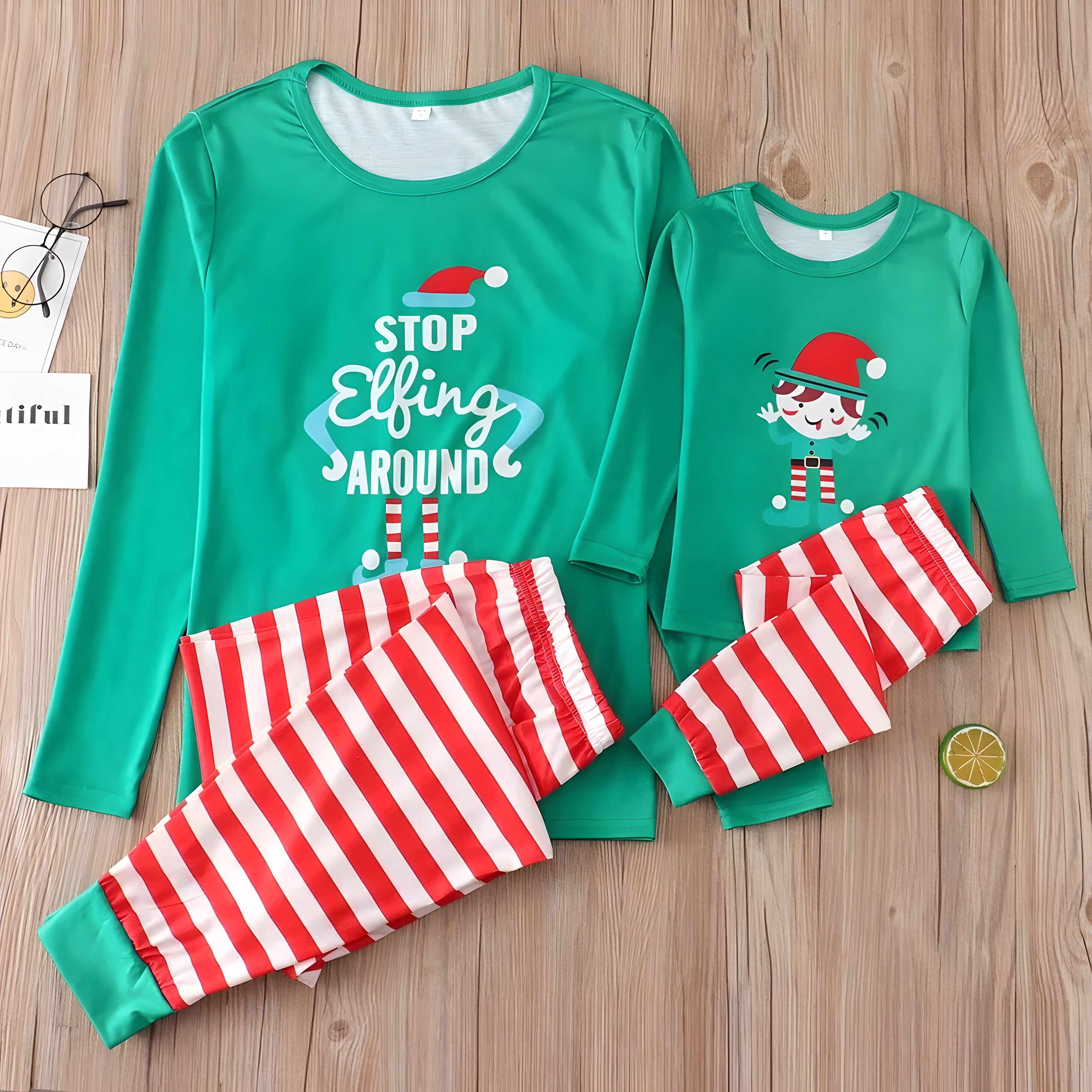 Mens Elfing Matching Family Christmas Pajamas