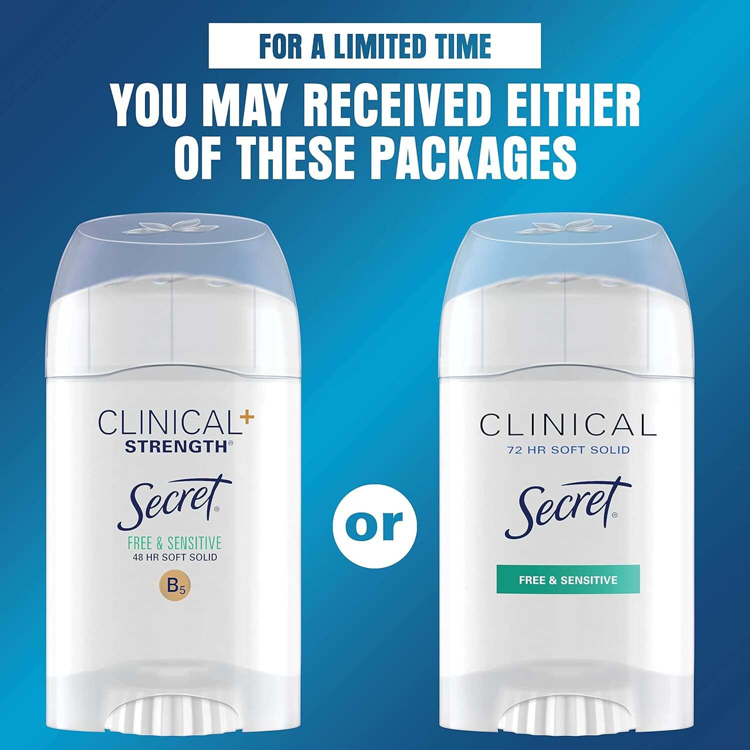 Secret Clinical Strength Antiperspirant and Deodorant Women, Soft Solid Stress Response, 72 Hr Sweat Protection, 1.6 oz (Pack of 3)