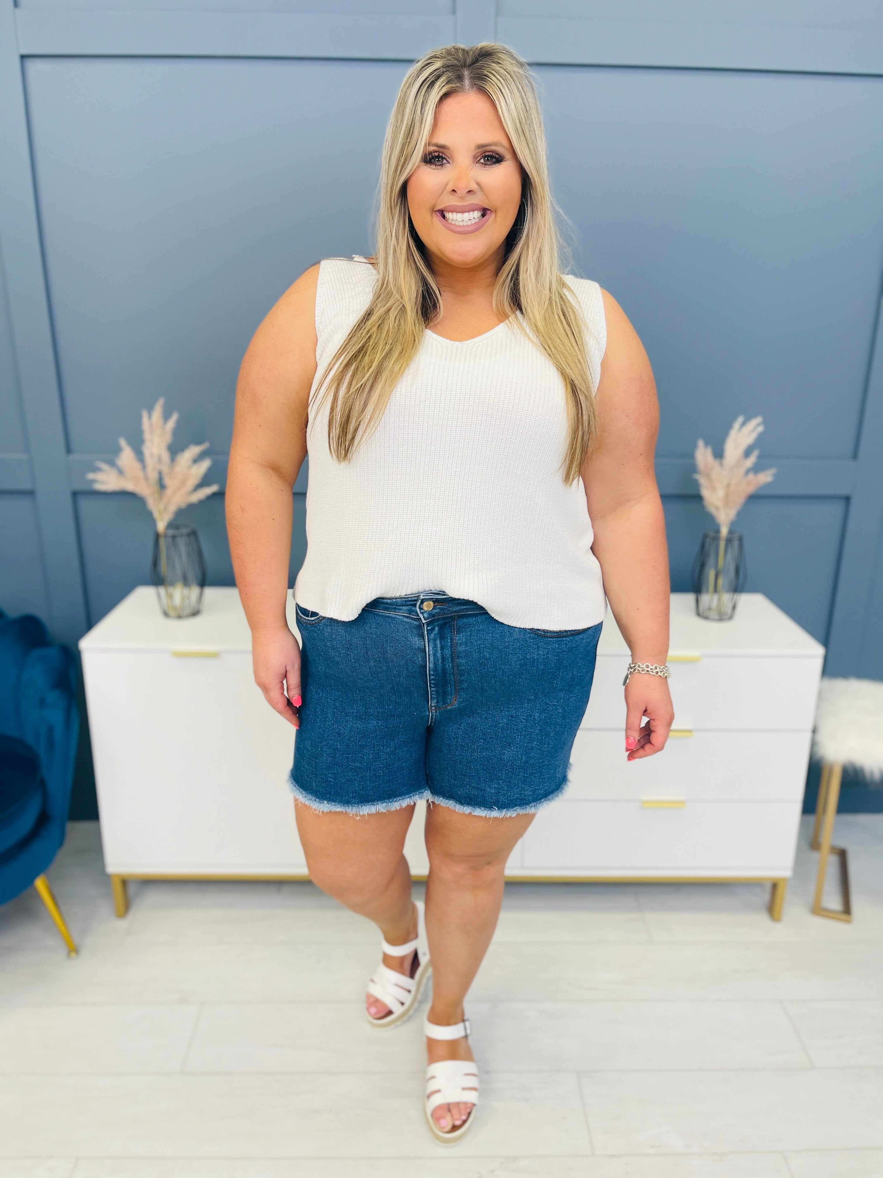 REG/CURVY Soak Up The Sun Cut Off Shorts