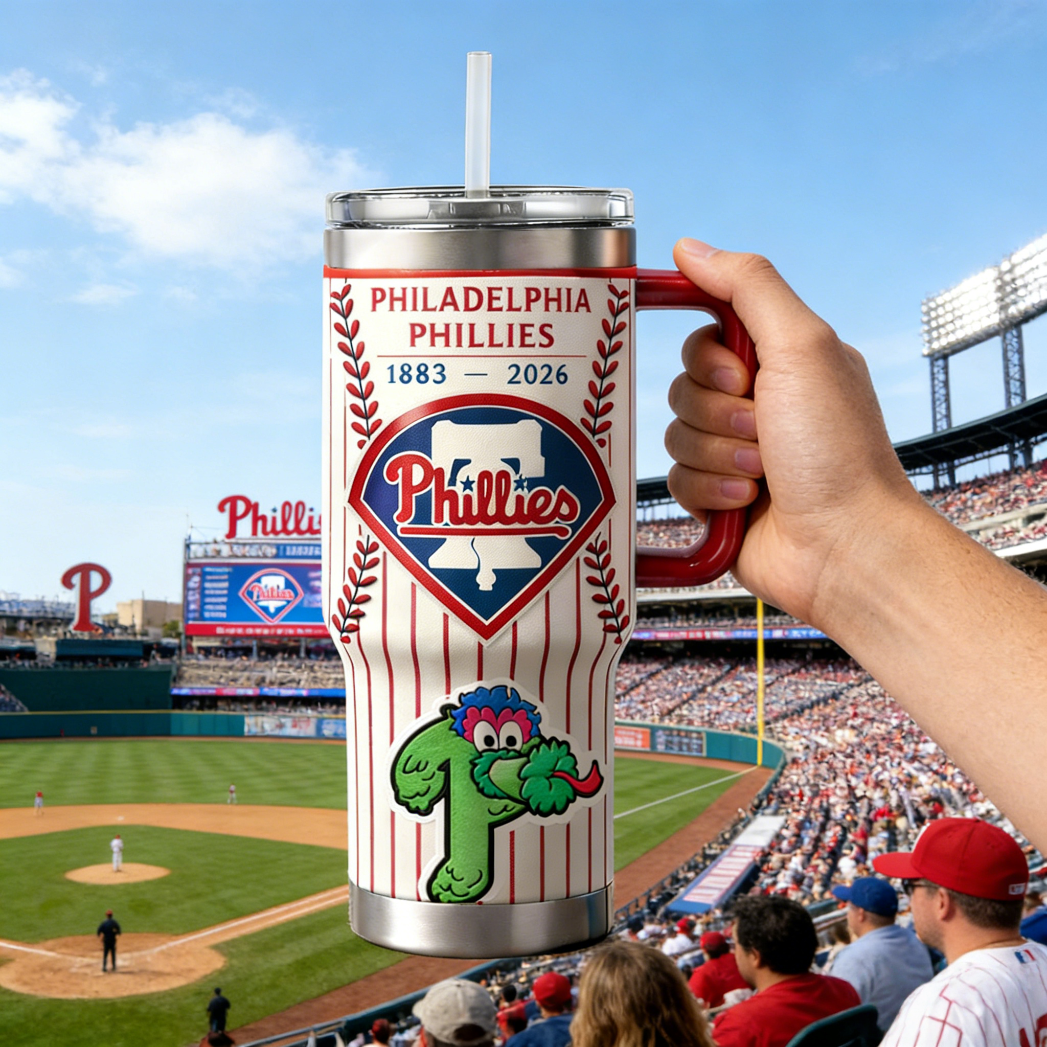 Philadelphia Phillies 143rd Anniversary Tumbler
