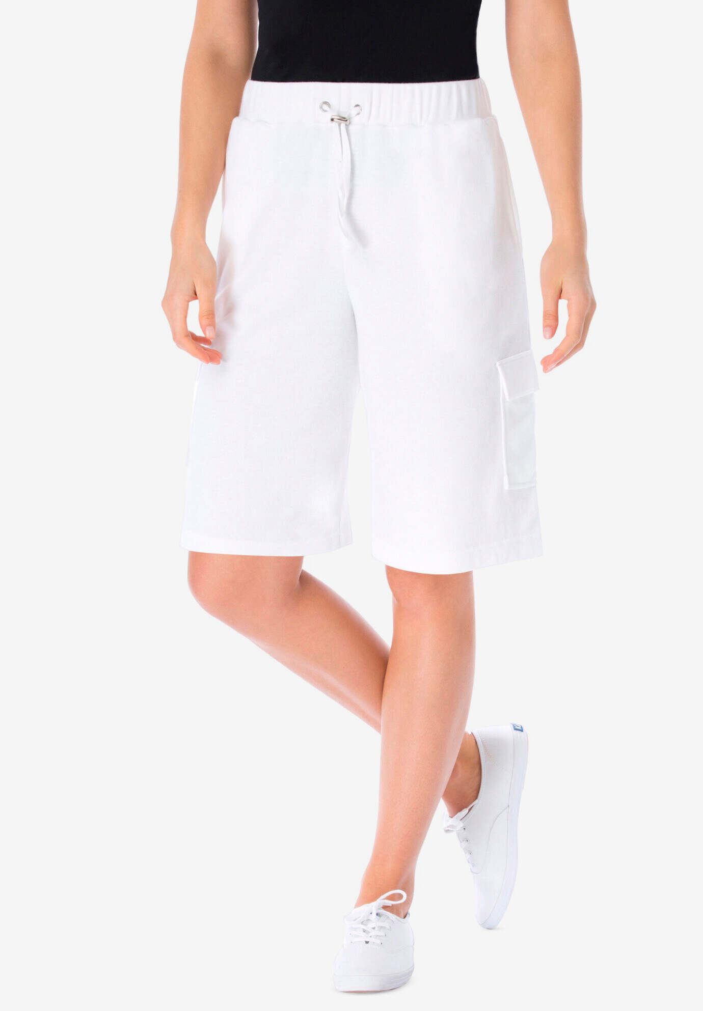 Pull-On Knit Cargo Short