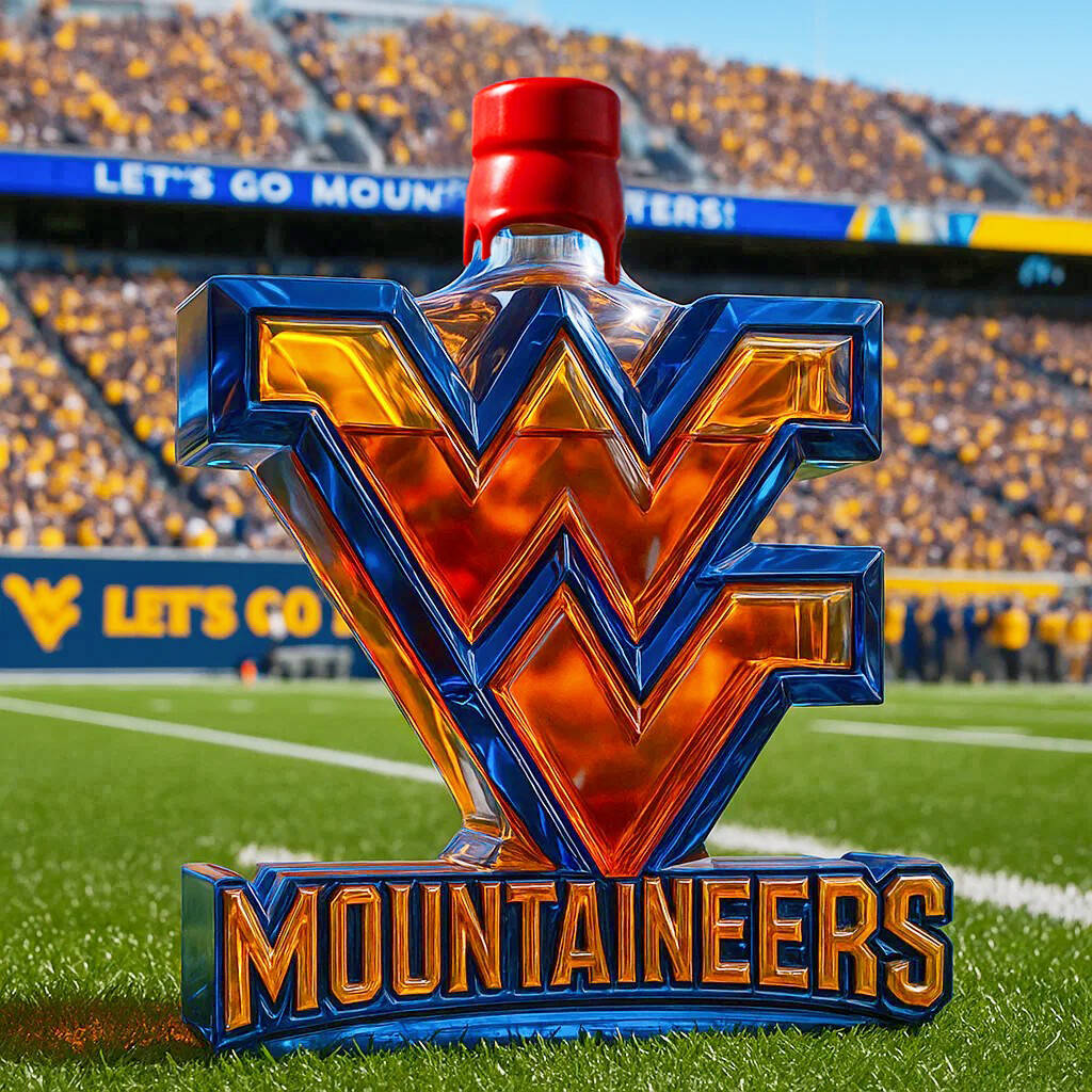 WVU Mountaineers Limited Edition Whiskey Bottle