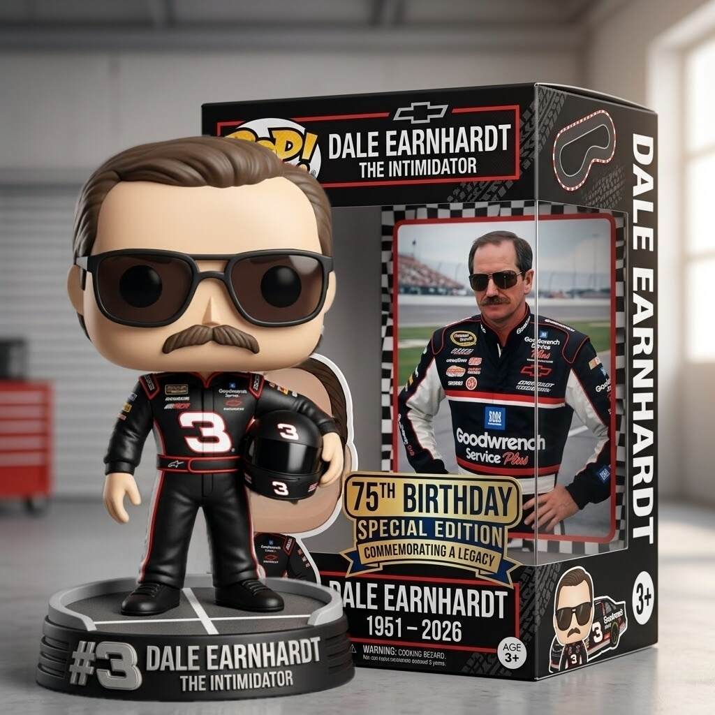 Dale Earnhardt 75th Birthday Commemorative POP! Figurine