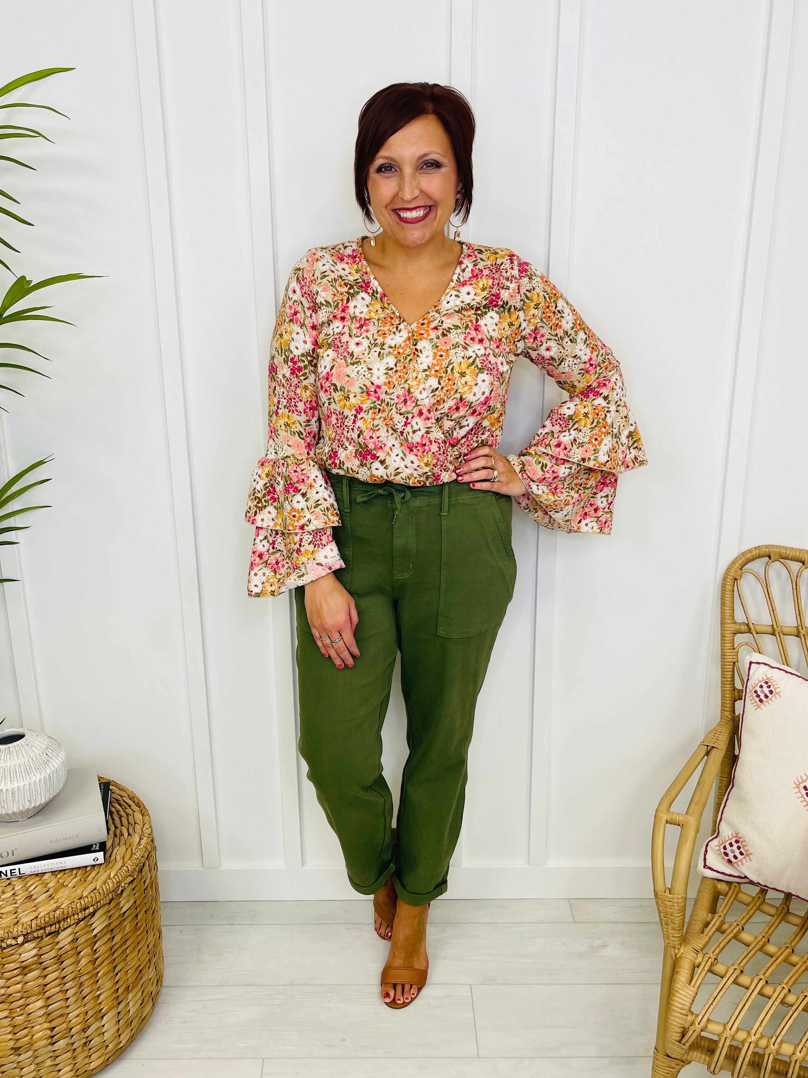 REG/CURVY Olive You Denim Jogger
