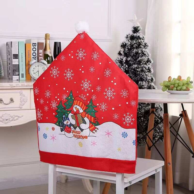 Christmas Chair Back Covers For Dinning Room Decoration