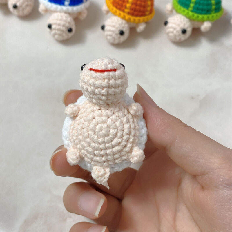Handmade Crochet Turtle Good Luck Charm
