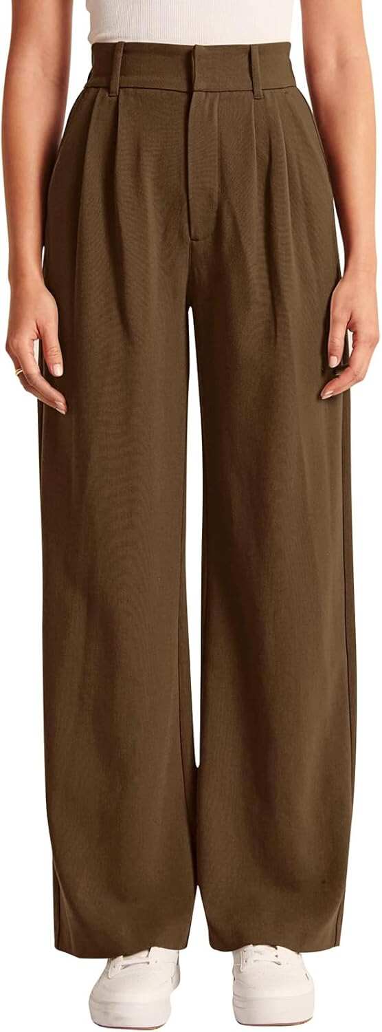 High-Waisted Work Pants for Women – Business Casual Office Trousers with Pockets (2025 Edition)