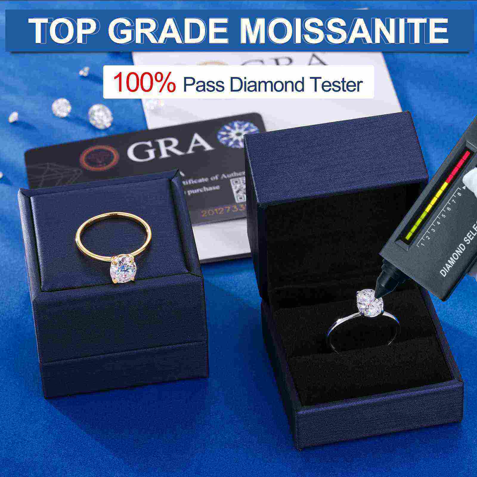 Test(Valentine's Gift) S925 Oval Cut Moissanite Engagement Ring For Her