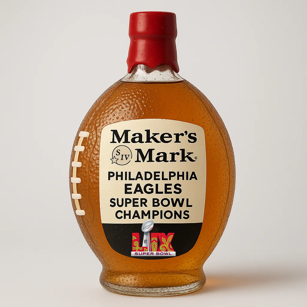 Philadelphia Eagles Super Bowl Champion Football Bottle