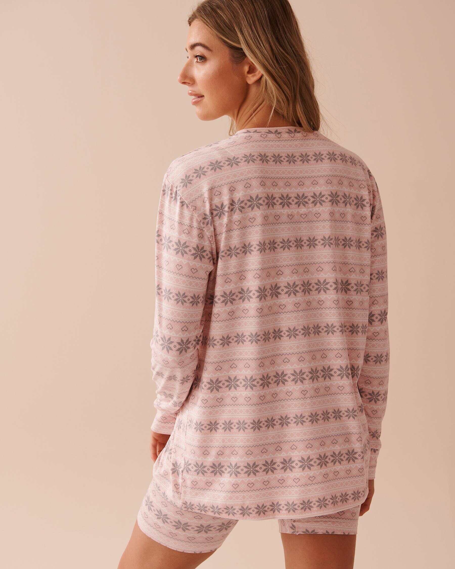 Fair Isle Print Super Soft Long Sleeve Shirt