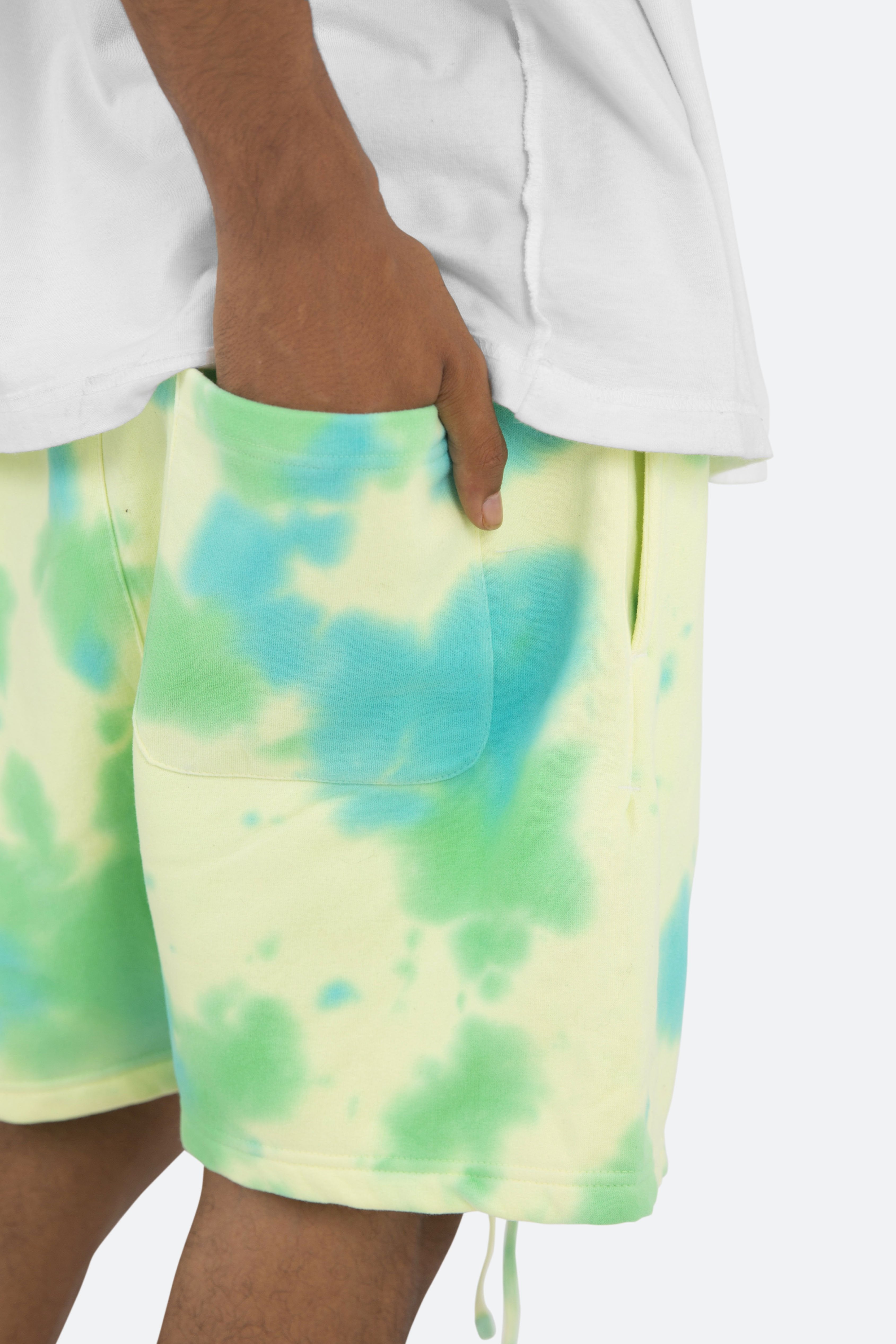 Dyed Every Day Sweatshorts - Yellow/Blue
