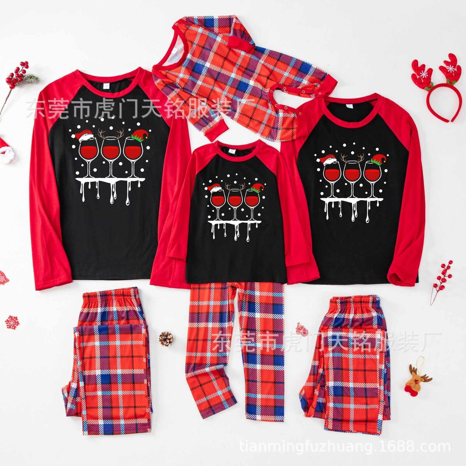 Family Matching Pajamas Set Merry Christmas