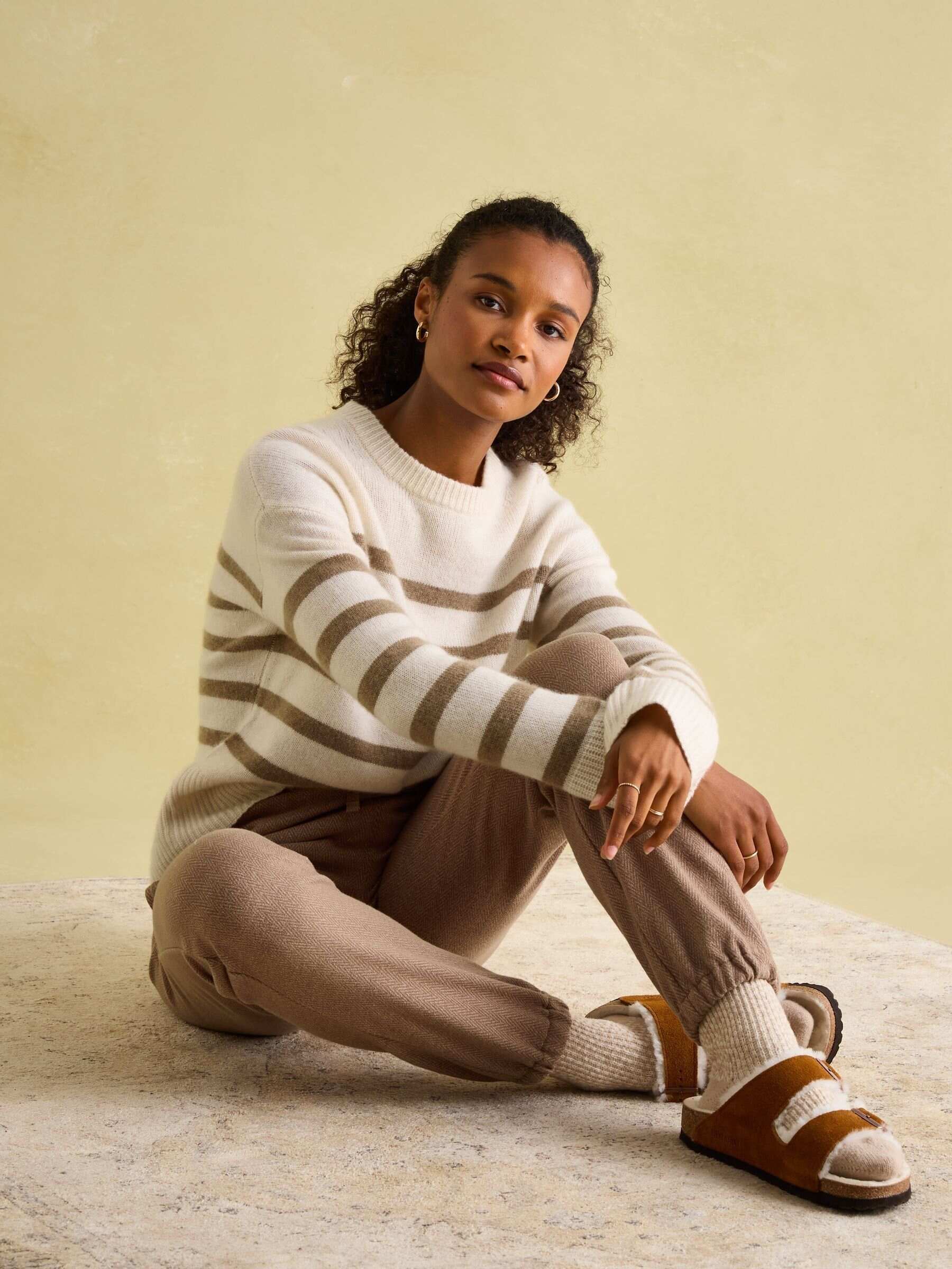 Ivy Tan Brown 100% Cashmere Jumper