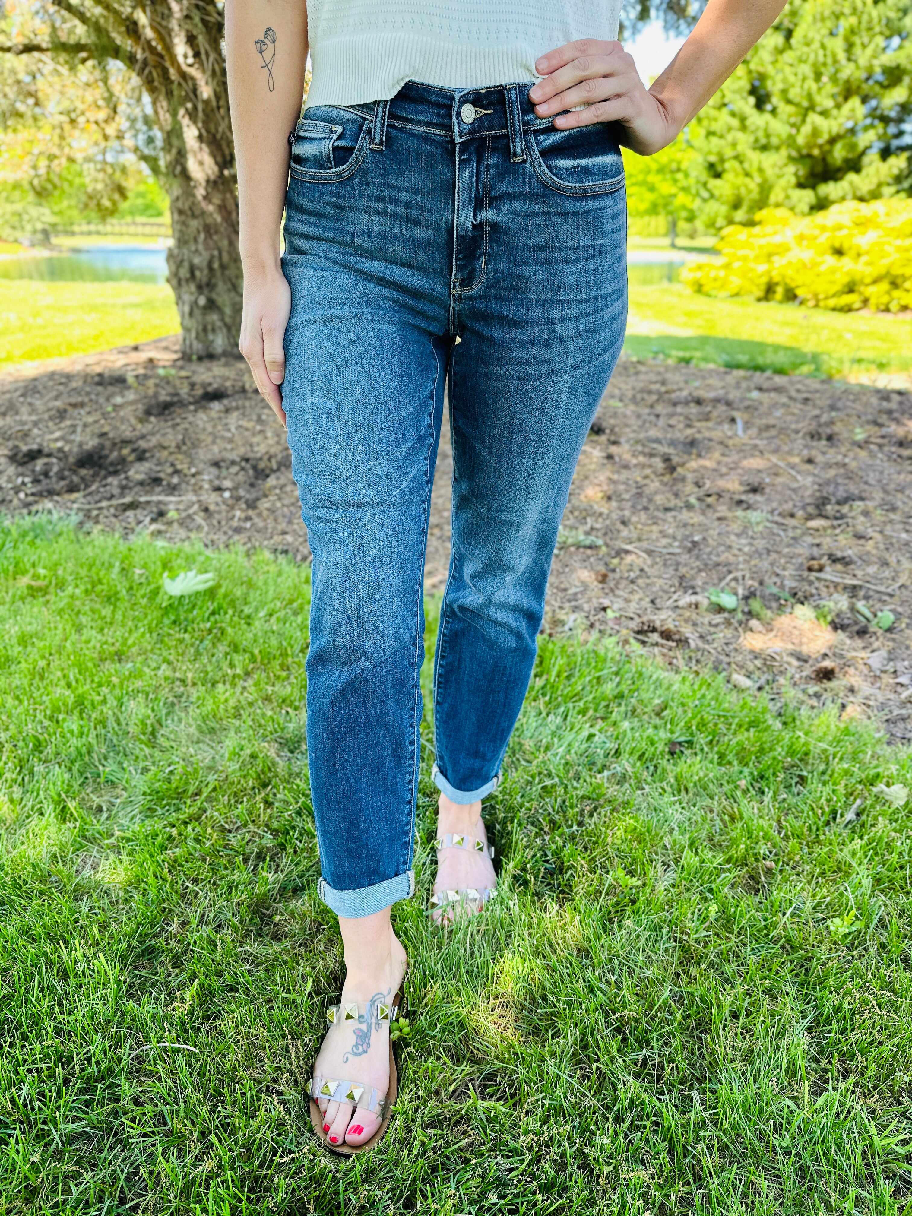 RESTOCK!  Reg/Curvy The Bleach Boys Nondistressed Boyfriend Jeans--Multiple Washes!