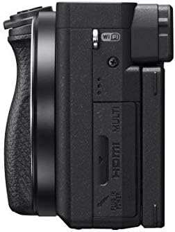 Sony Alpha a6400 Mirrorless Camera: Compact APS-C Interchangeable Lens Digital Camera with Real-Time Eye Auto Focus, 4K Video, Flip Screen & 16-50mm Lens - E Mount Compatible - ILCE-6400L/B, Black