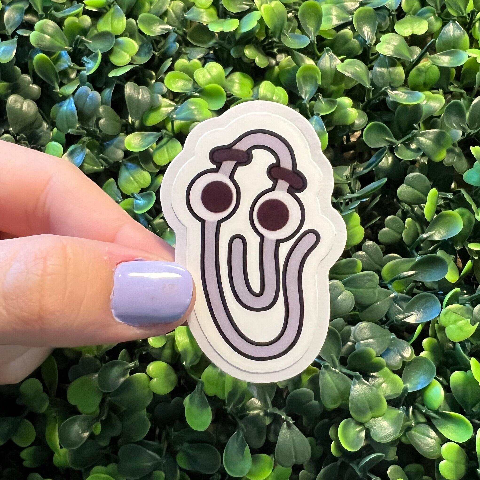 📎Clippy the Paperclip Funny Stickers / WATERPROOF / Easy Peel