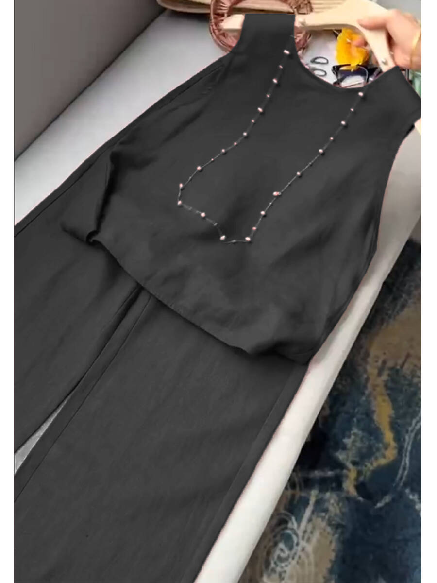 🔥Summer Arrivals🌟Women's Cotton And Linen Casual Vest and Pants Set
