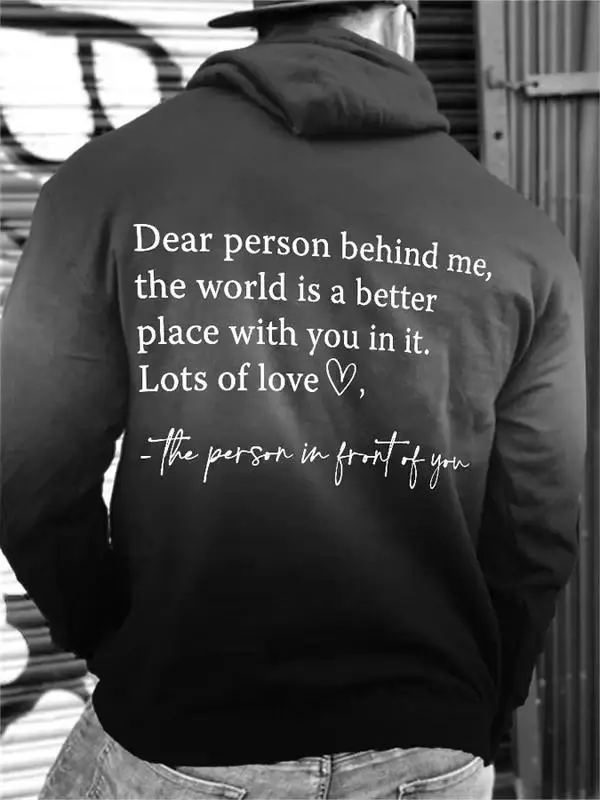 Be Kind Dear Person Behind Me Art Print Casual Sweatshirt