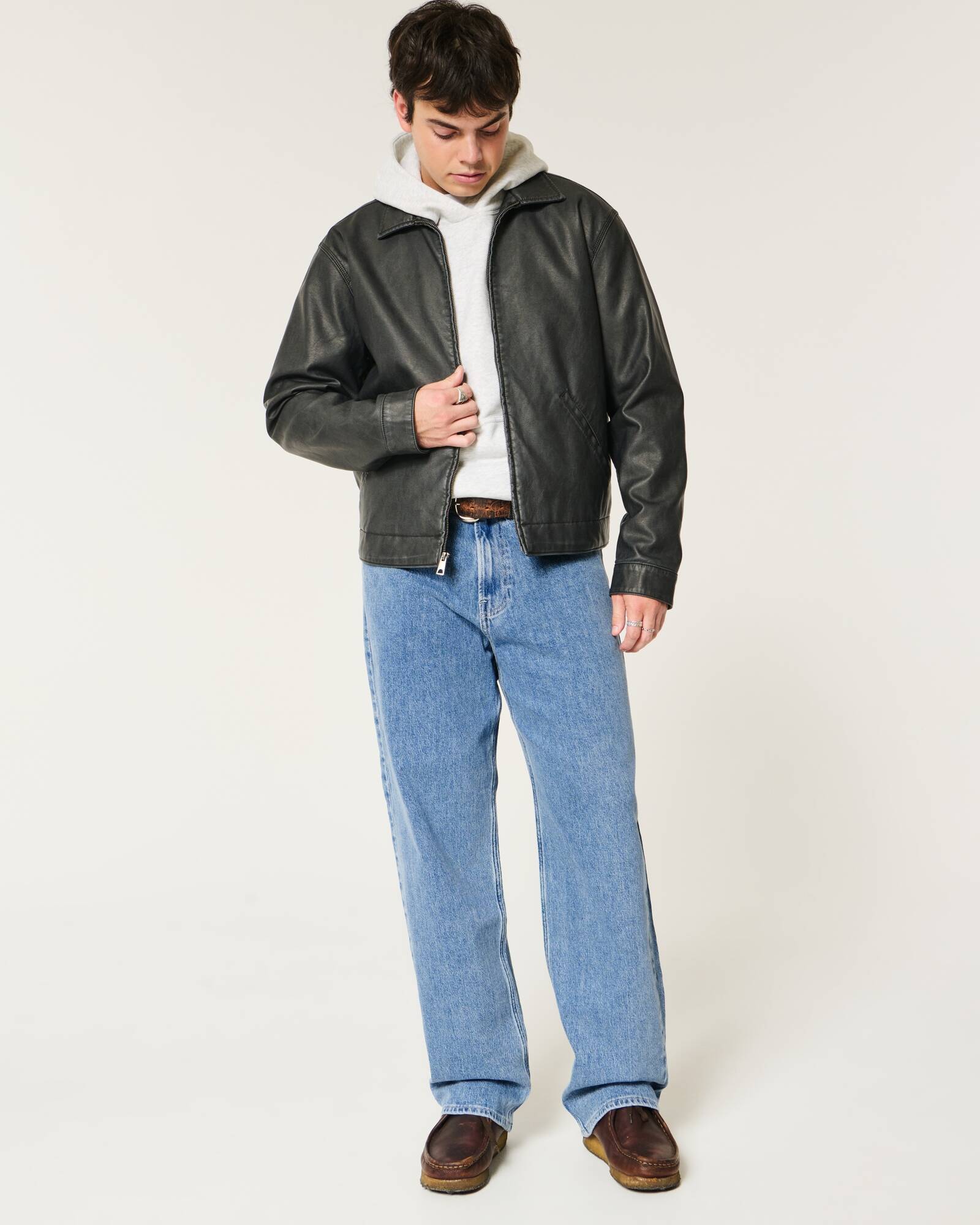 Railroad Stripe Baggy Painter Jeans