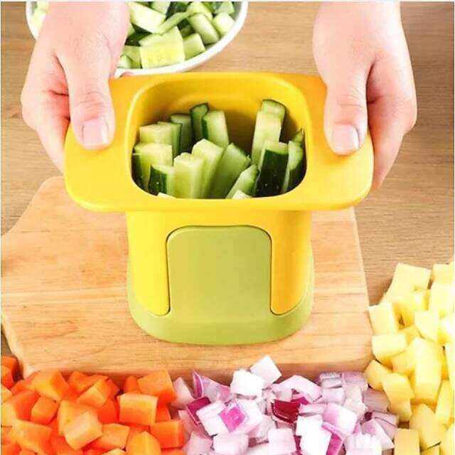 new multi-function vegetable cutter household hand-pressed french fries vegetable cutter potato dicing artifact kitchen vegetable cutting artifact