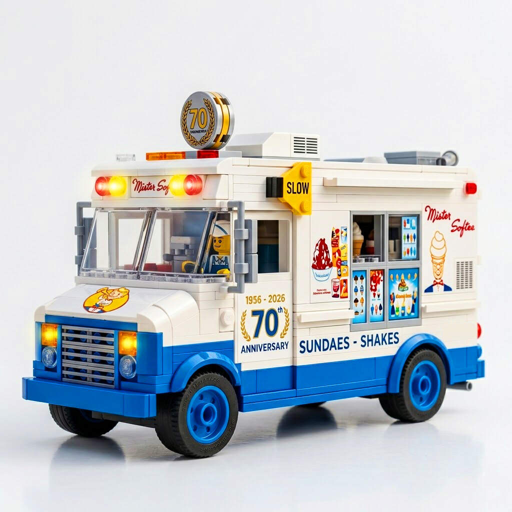 🍦Mister Softee 70th Anniversary Limited Edition Building Set🚚