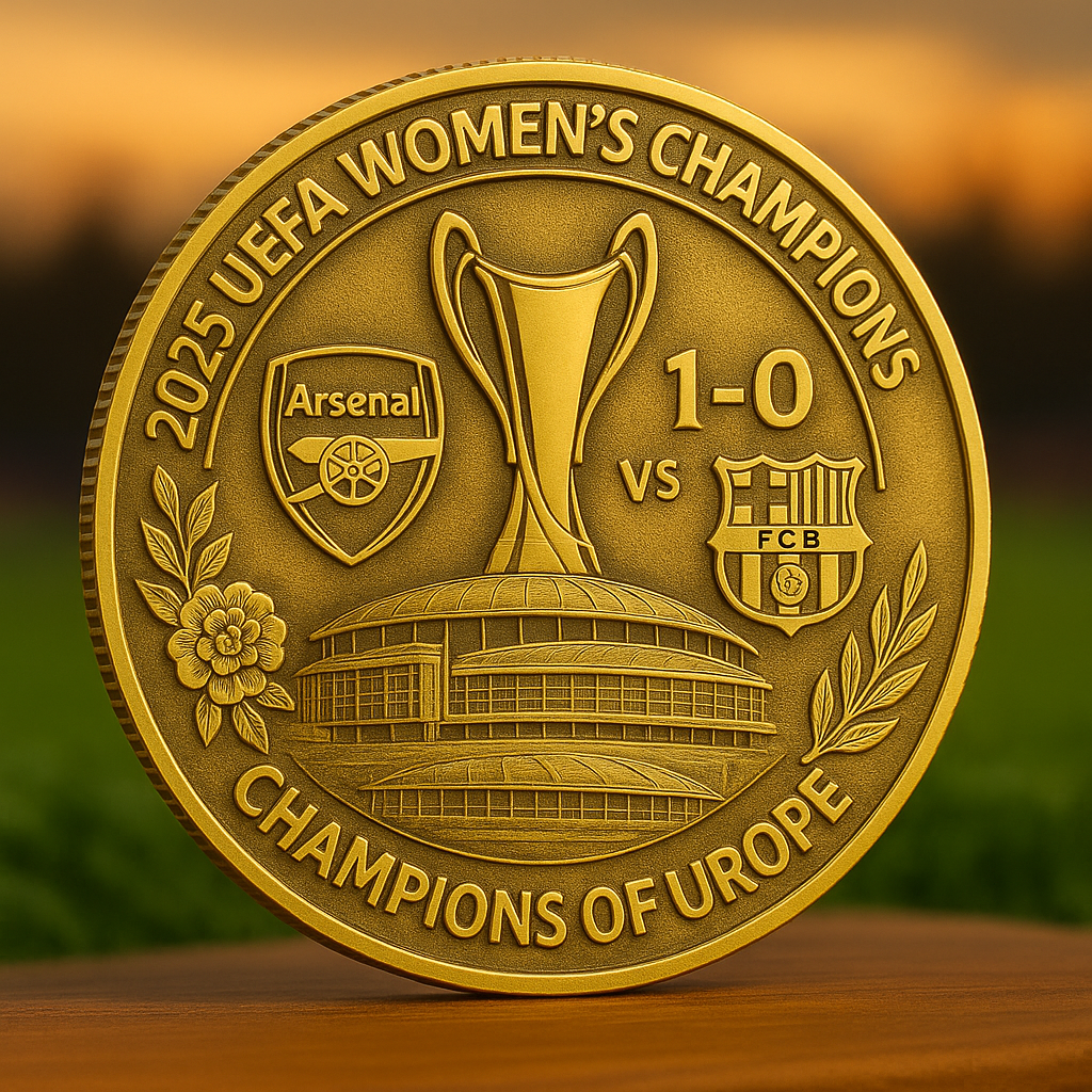 Arsenal 2025 UEFA Women’s Champions Coin