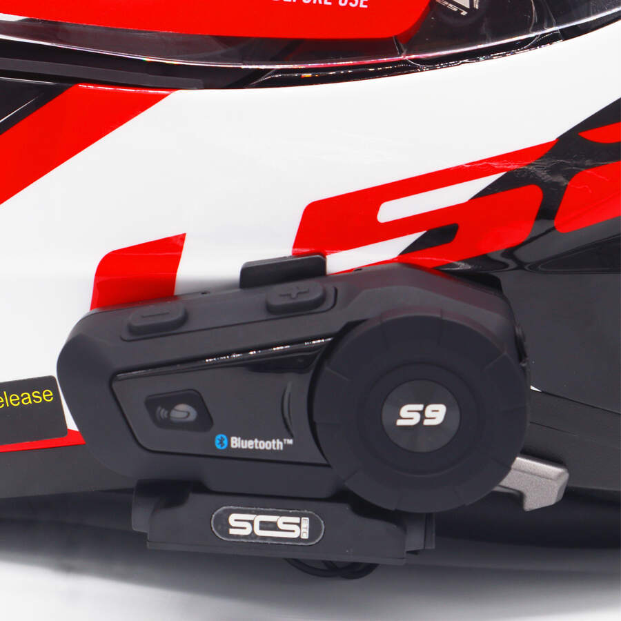 SCSETC S-9 Motorcycle Helmet Bluetooth Headset Headphones And Microphone
