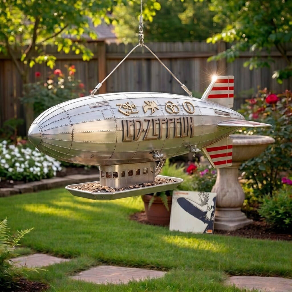 Led Zeppelin Blimp Bird Feeder