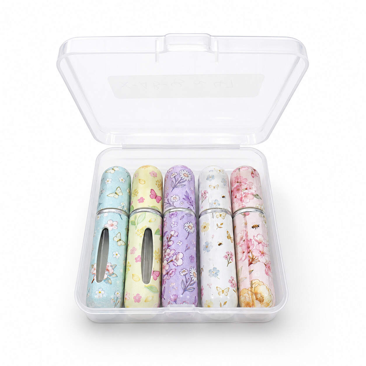 5-piece Marquardt floral pen-style perfume dispenser set
