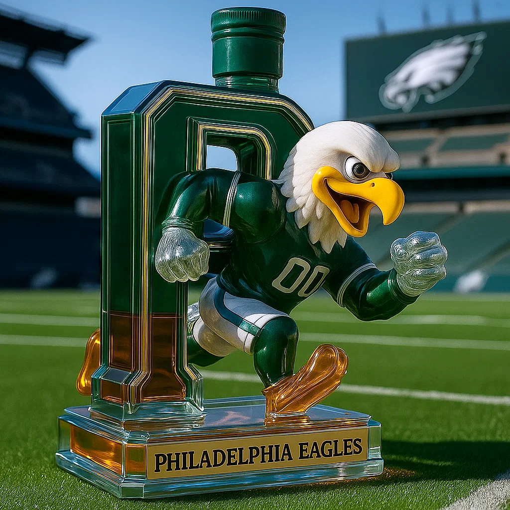 Philadelphia Eagles Commemorative Whiskey Bottle