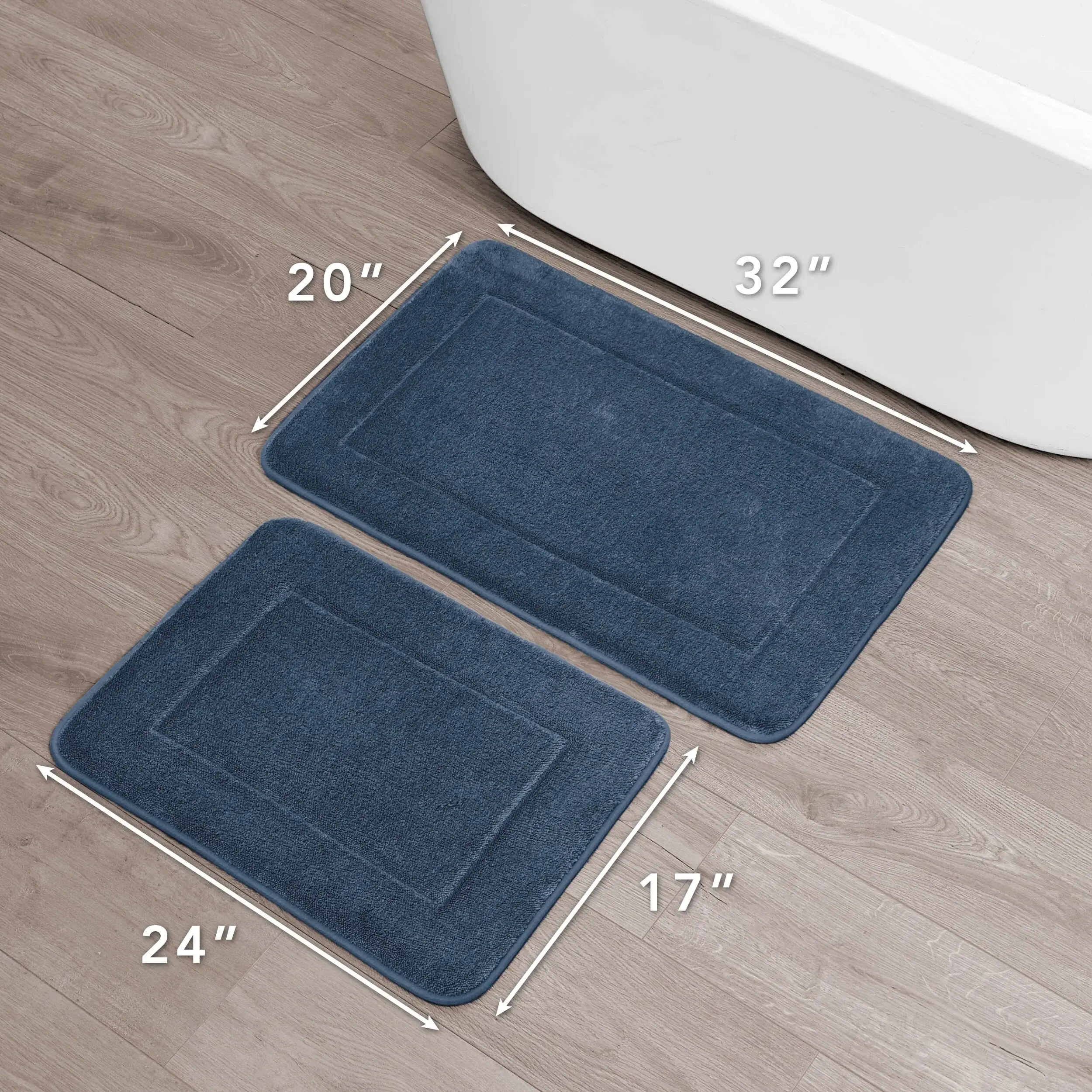 Oliver Brown Terry Memory Foam Bath Mat