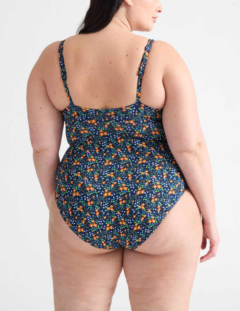 Leakproof Deep V One Piece Swimsuit