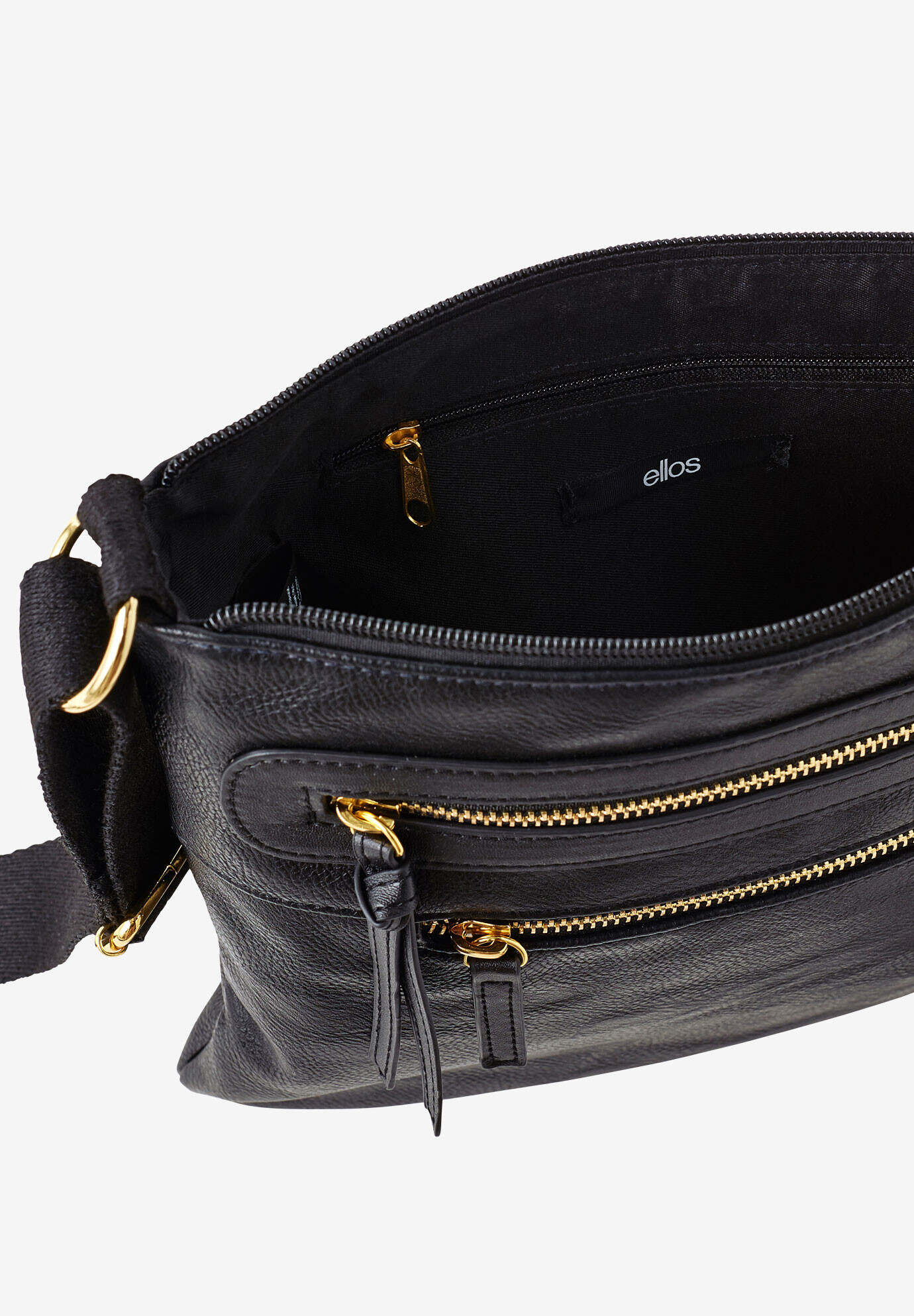 Multi-Zip Crossbody Bag