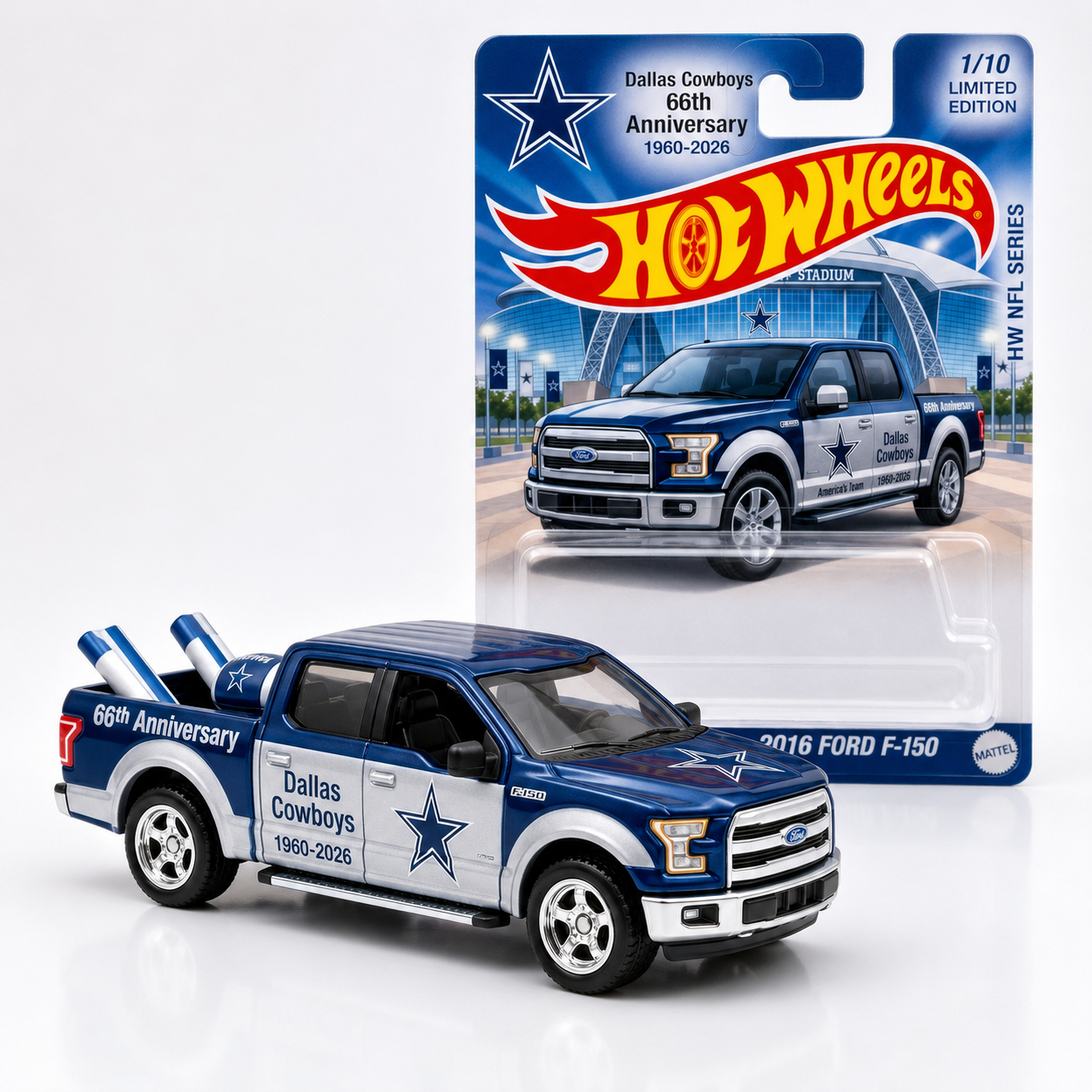 Hot Wheels Dallas Cowboys 66th Anniversary 2016 Ford F-150
