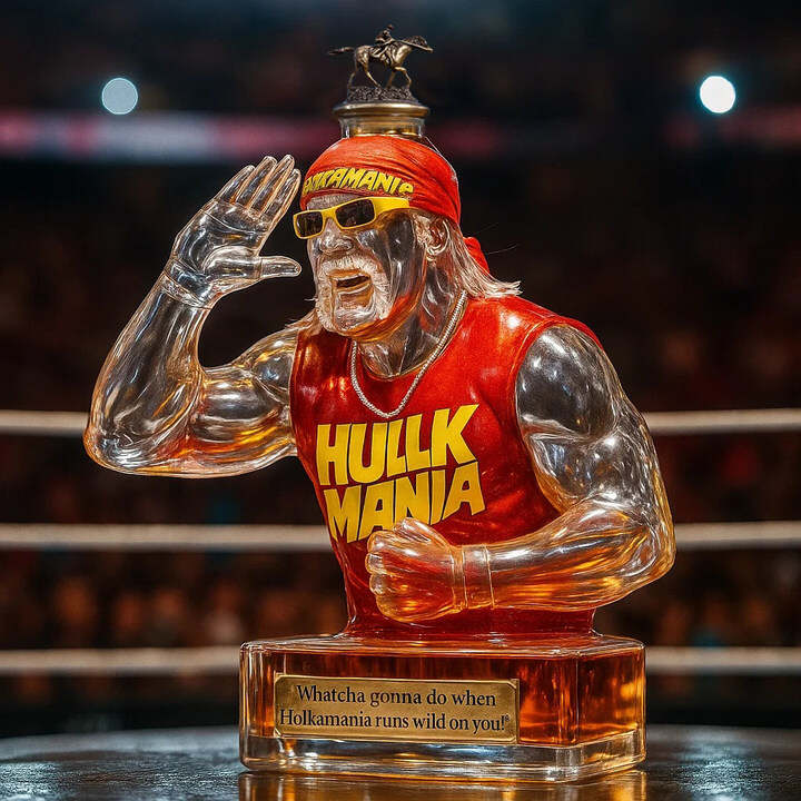 Legendary Champion Hulk Hogan Whiskey Bottle