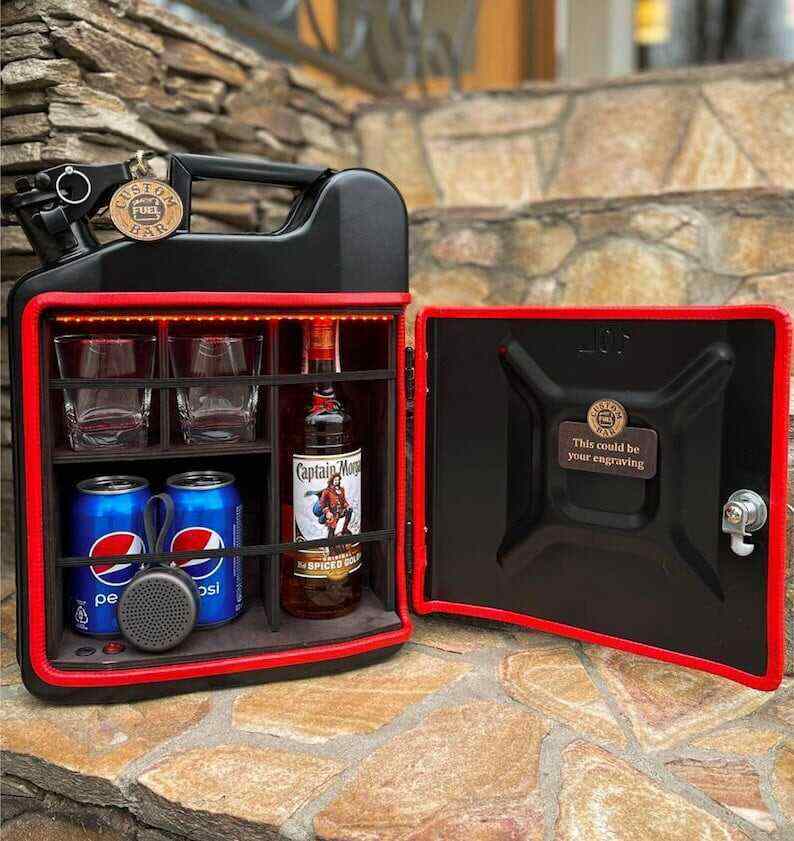 10 L Jerry Can Mini Bar, Original Gift For a Man, Custom Fuel Bar, Personalized Mini Bar For Home, Interior Decor, Gift For Him, Travel Bar