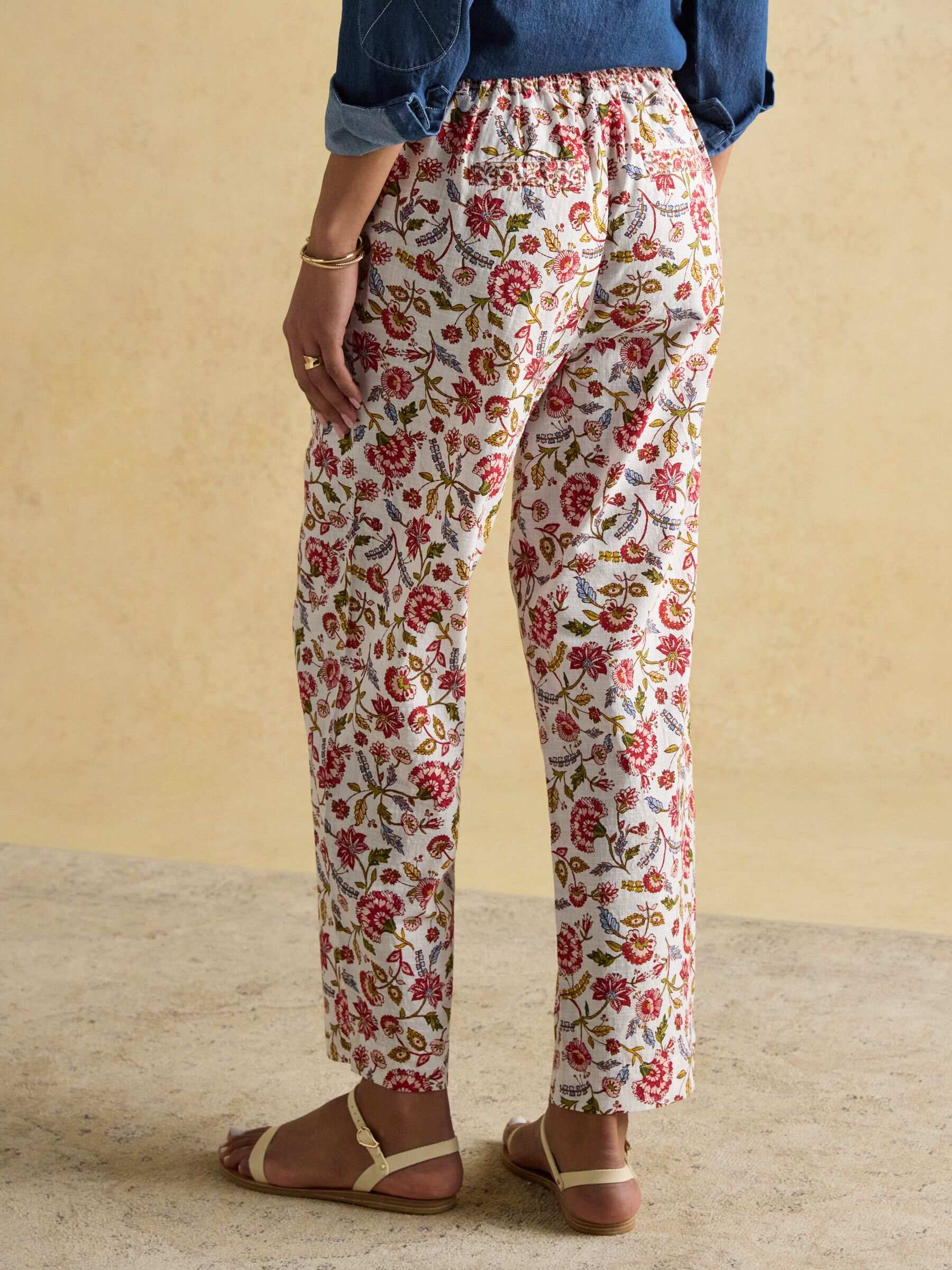 Multi Tie Waist Pull On Trousers