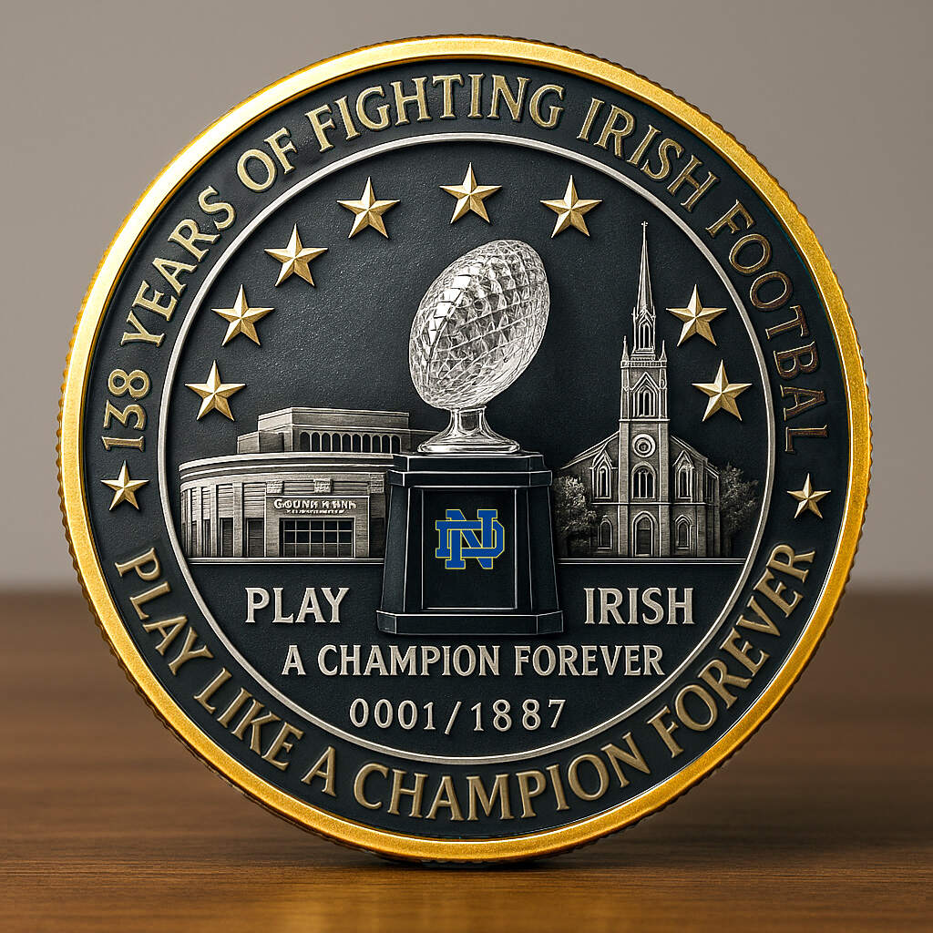 Notre Dame Fighting Irish 138th Anniversary Coin