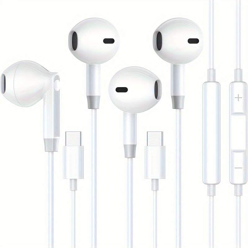 TYPE-C earphone USB C Headphone for iPhone 15/iPhone 15 Pro Max Samsung Ultra FE HiFi Stereo Type C Earphone with Microphone type-c wired earphone USBC Wired Earbuds for iPad 10 Google Pixel 6a 7a 8 7 6 5 One Plus