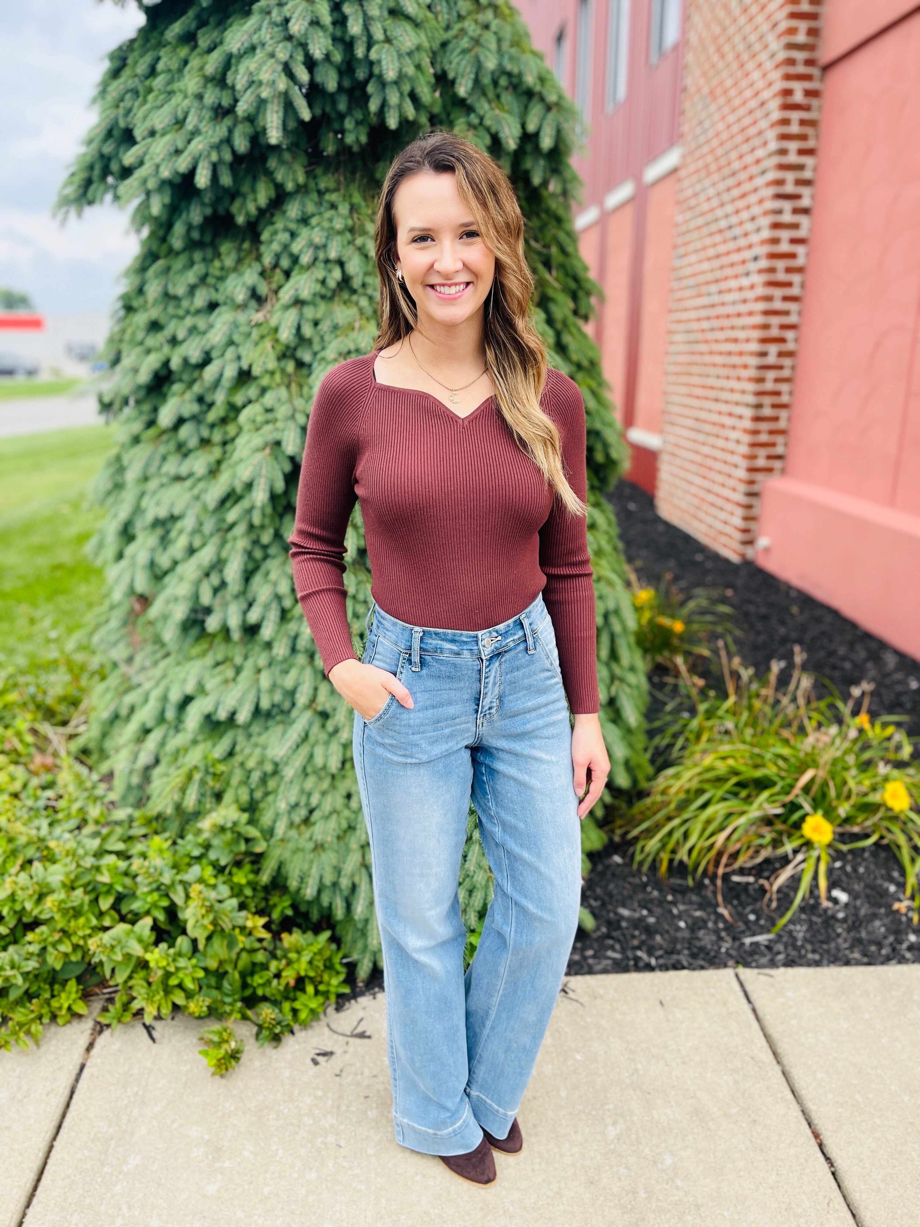 Plus/Reg Do It Again Mid-Rise Wide Leg Jeans