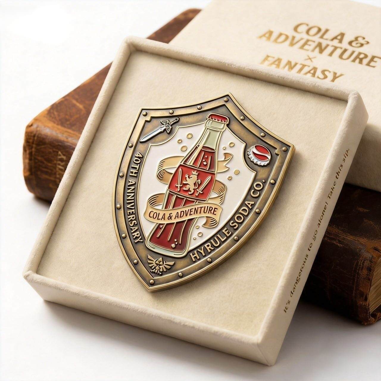 Cola & Adventure Fantasy Crossover – 40th Anniversary Treasure Pin 💎