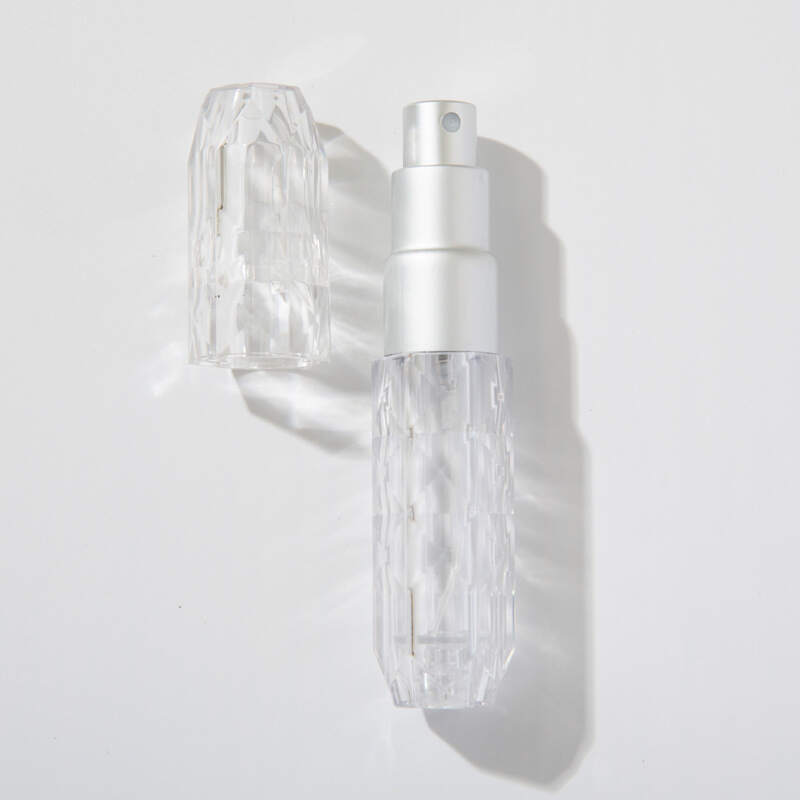 Multi Style Travel Perfume Spray Bottle Diamond Cut Clear