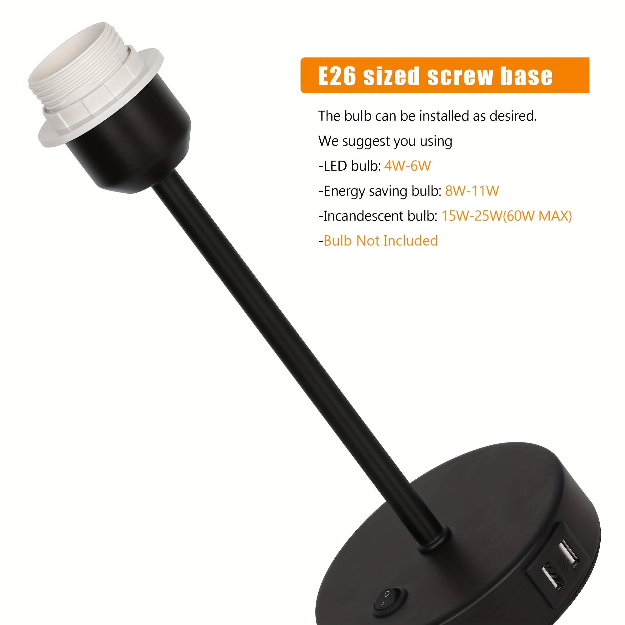 Modern Table Lamps Set Of 2 with Dual USB Charging Ports - Perfect for Bedroom, Living Room, Study Room