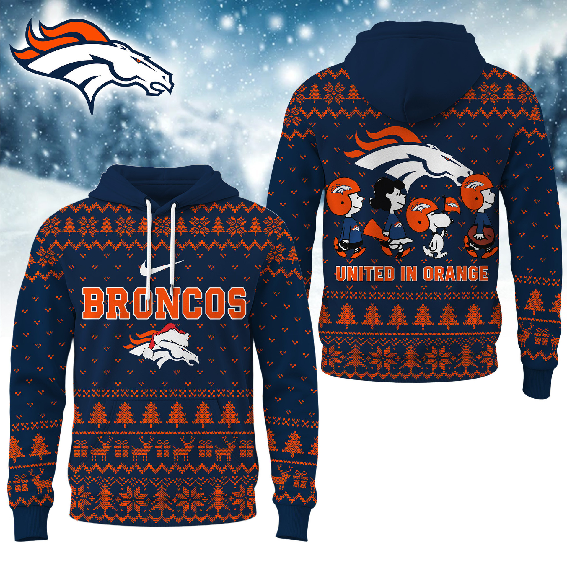 Denver Broncos | Premium NFL Cozy Snoopy Football Fan Hoodie NY