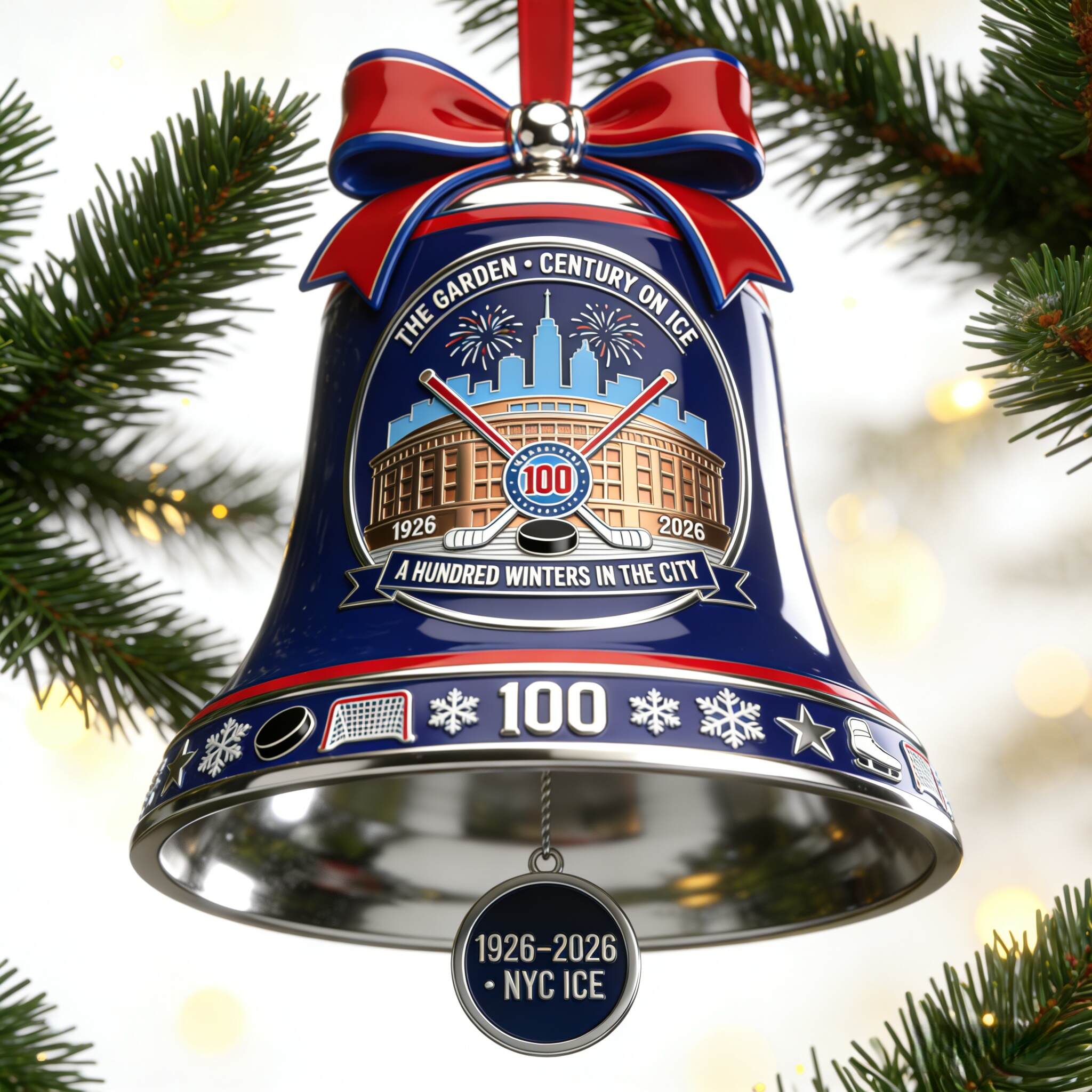 NYC Ice — 1926–2026 Centennial Bell Ornament