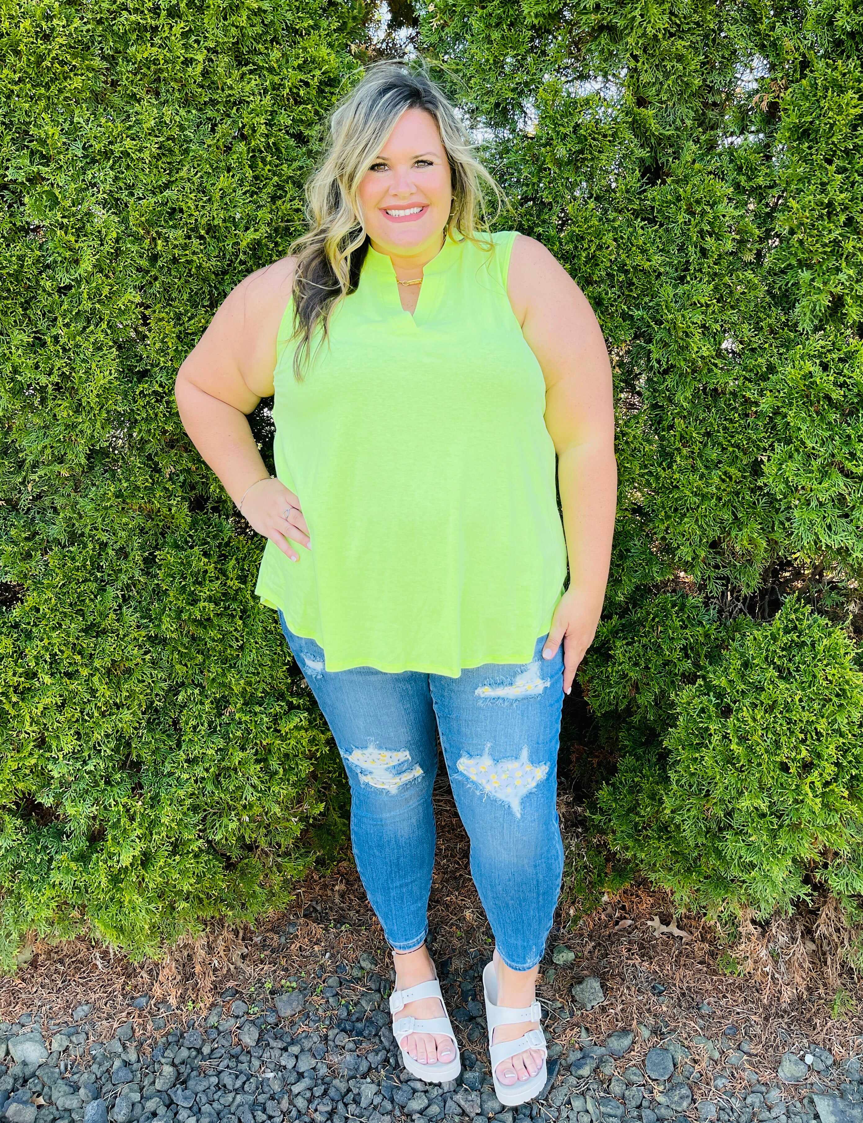 PLUS/REG You're My Main Squeeze Lemon Patch Skinny Jeans
