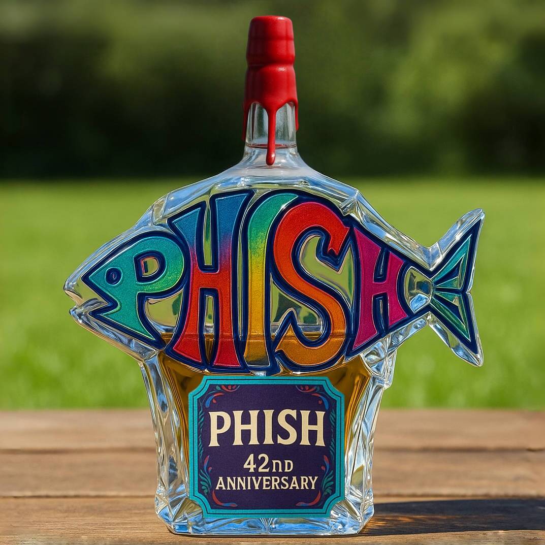 Phish 42nd Anniversary Whiskey Bottle
